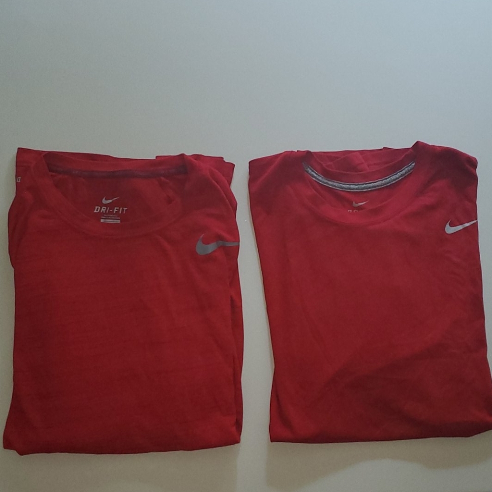 Nike Dri-fit shirts, 1 long-sleeved 1 short-sleeve